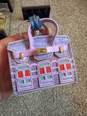 Luxury Micro Mini Bag Charm Keychain Pouch, her*mes Birkin